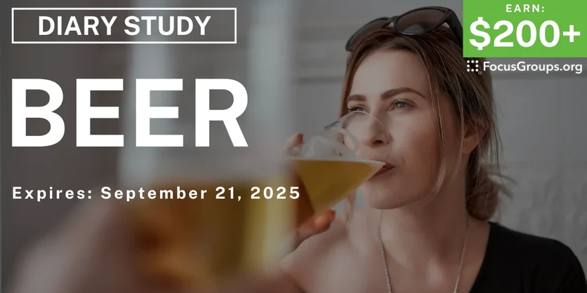 Research Study on Beer - $200 - $200 - 09/17/2025