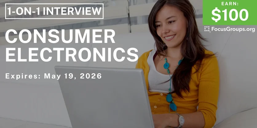 Research Study on Consumer Electronics - $100 - $100 - 05/07/2026