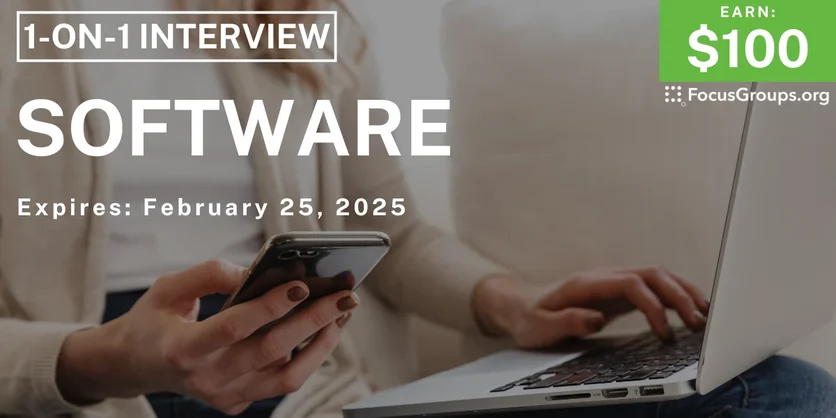 Research Study on Software - $100 - 02/12/2025