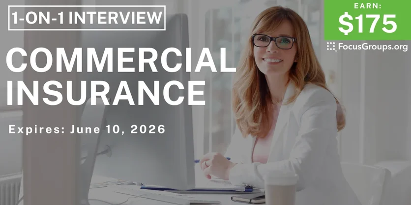 Research Study on Commercial Insurance - $175 - $175 - 06/05/2026