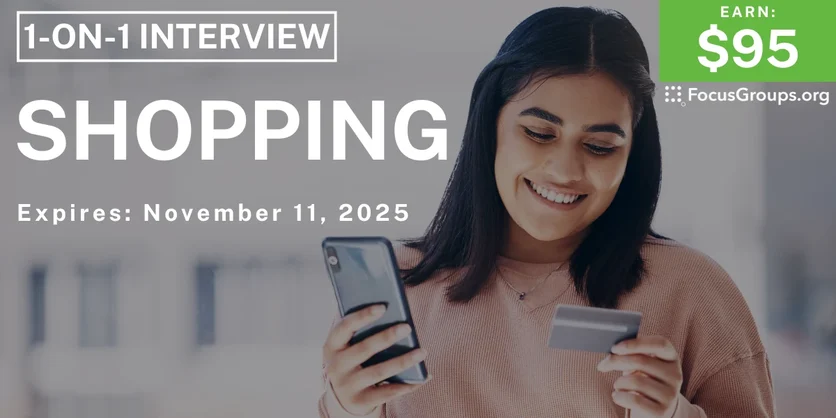 Research Study in Atlanta on Shopping - $95 - $95 - 11/04/2025