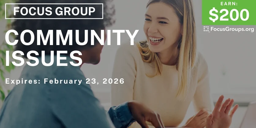 Community Issues Focus Group in Kansas City - $200 - $200 - 02/12/2026