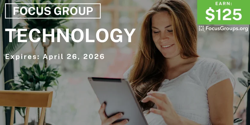Technology Research Study - $125 - $125 - 04/21/2026