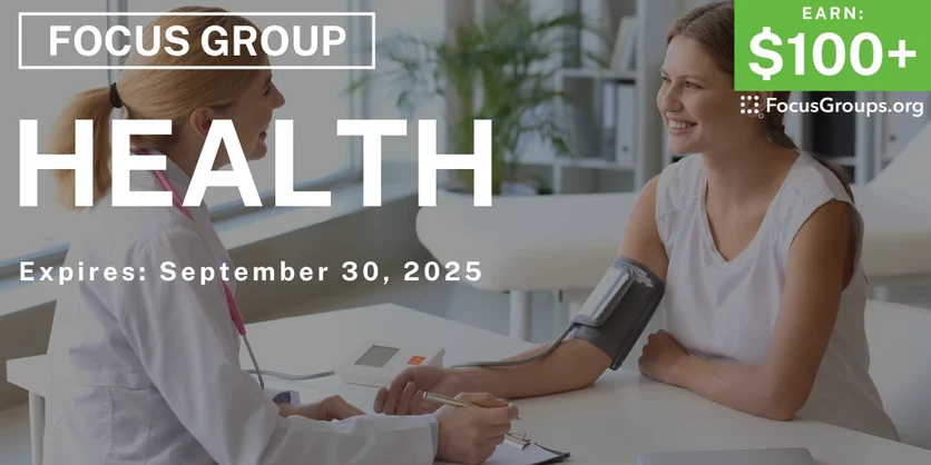 Focus Group in Tampa on Health - $100+ - $100+ - 09/18/2025