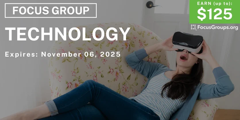 Research Study in Seattle on Technology - up to $125 - up to $125 - 10/24/2025