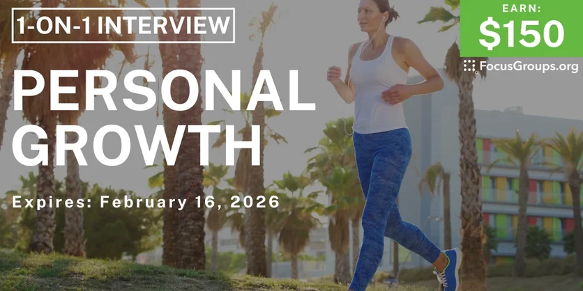 Research Study on Personal Growth - $150 - $150 - 02/03/2026