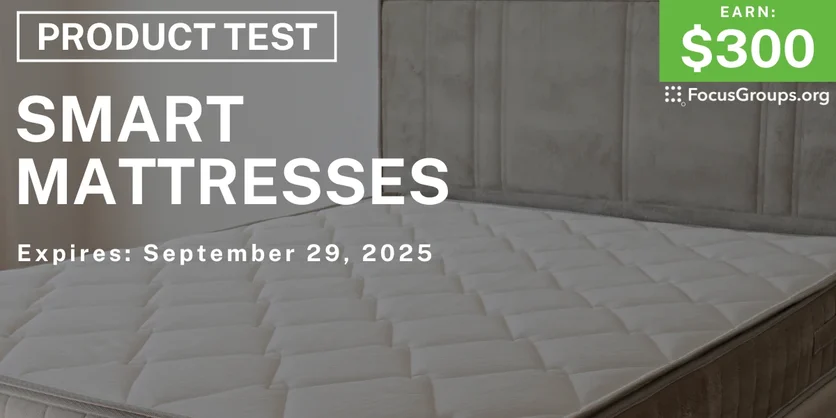 Product Test in LA on Smart Mattresses - $300 - $300 - 09/17/2025