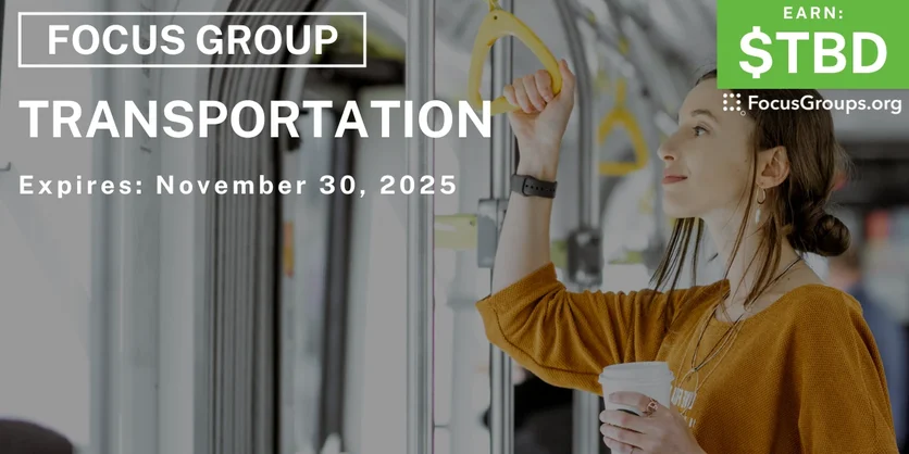 Focus Group in Nashville on Transportation - TBD - 11/20/2025
