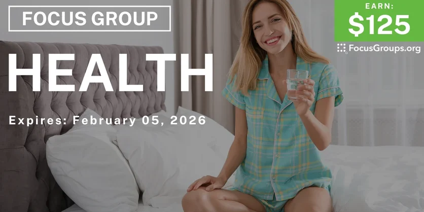 Health Study for Young Adults in California - $125 - $125 - 01/26/2026