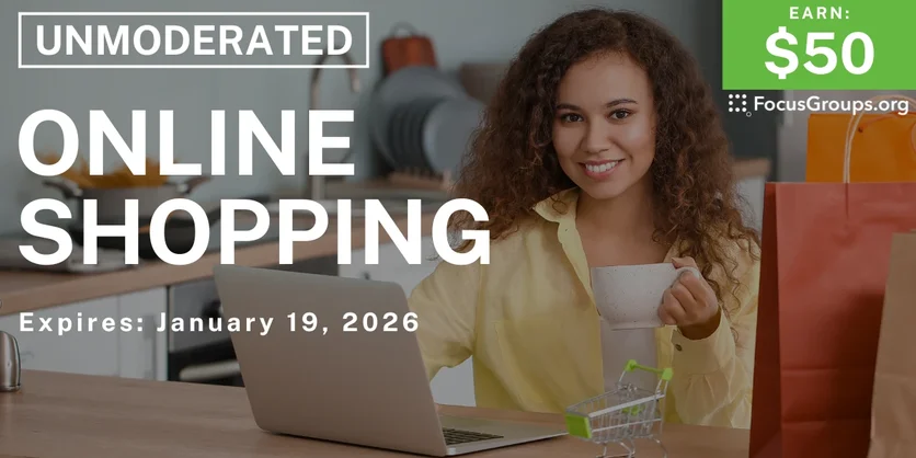 Research Study on Shopping - $50 - $50 - 01/14/2026