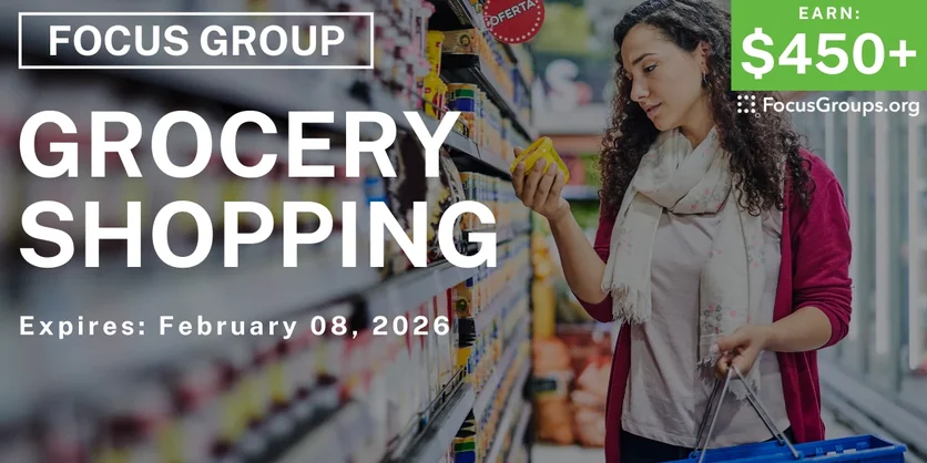 Focus Group in Denver on Grocery Shopping - $450+ - $450-$525 - 01/27/2026
