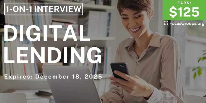 Research Study on Digital Lending - $125 - $125 - 12/04/2025