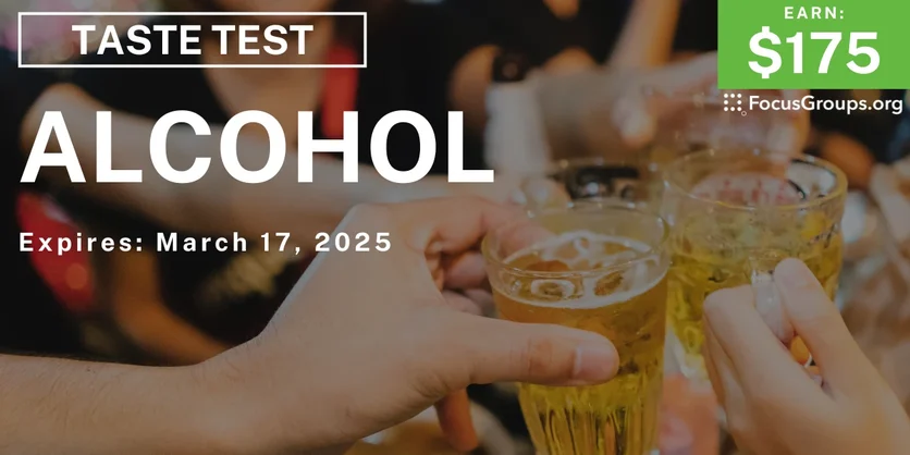 Taste Test in Houston on Alcohol - $175 - 03/06/2025