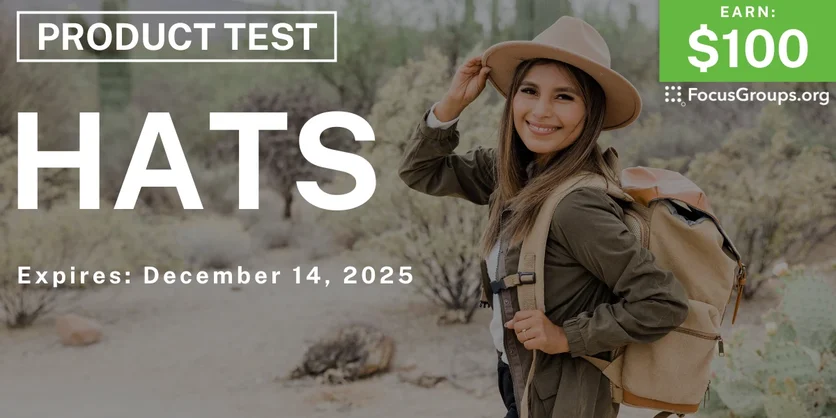 Product Test on Hats - $100 - $100 - 12/02/2025