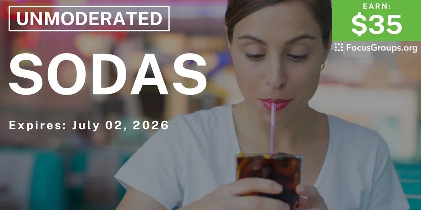 Research Study on Sodas - $35 - $35 - 06/19/2026