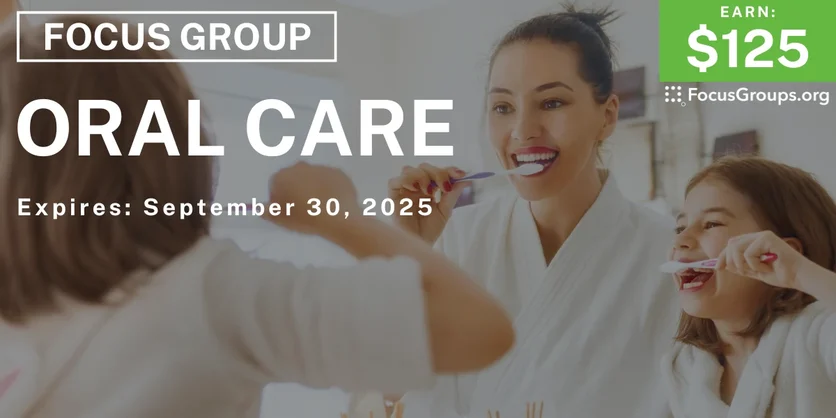Focus Group for Parents in NYC on Oral Care - $125 - $125 - 09/18/2025