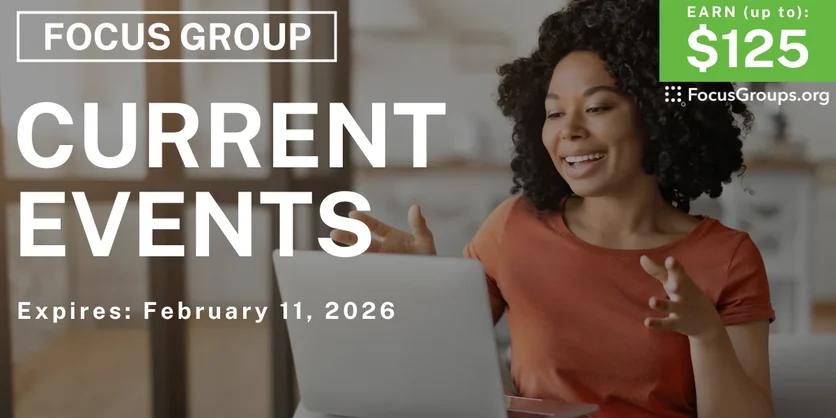 Current Events Study in Massachusetts - up to $125 - up to $125 - 01/30/2026