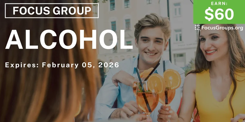 Research Study on Alcohol - $60 - $60 - 01/19/2026