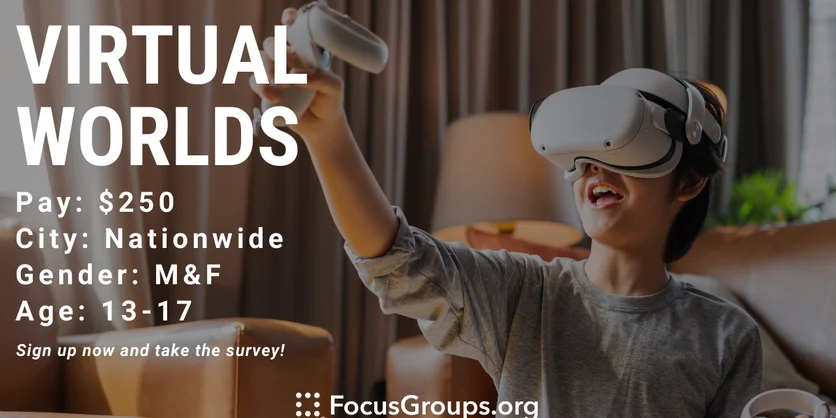 Interview on Virtual Worlds - $250 - 08/10/2022