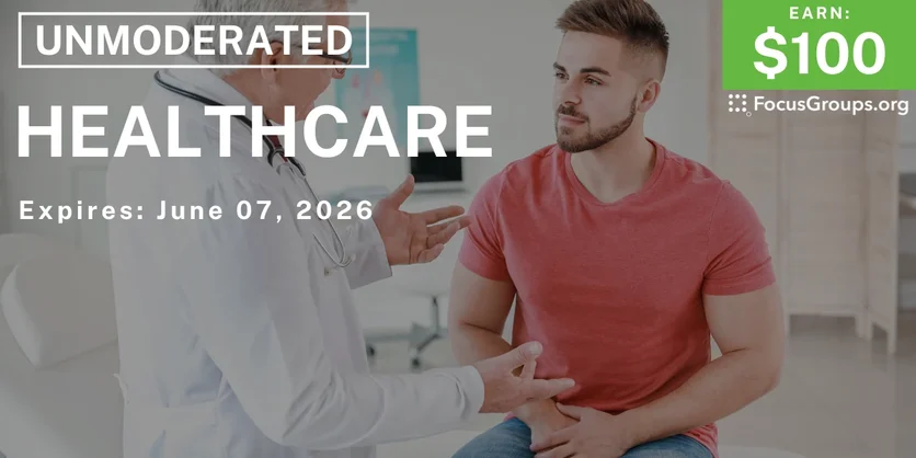 Research Study on Healthcare - $100 - $100 - 06/05/2026