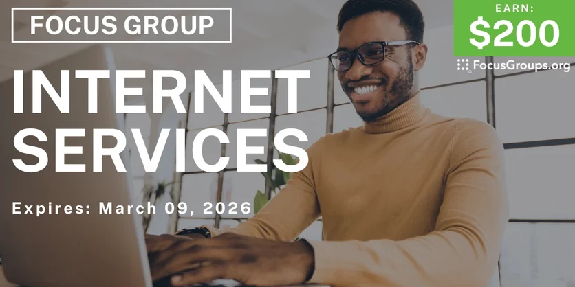 Internet Services Focus Group in Las Vegas - $200 - $200 - 02/12/2026