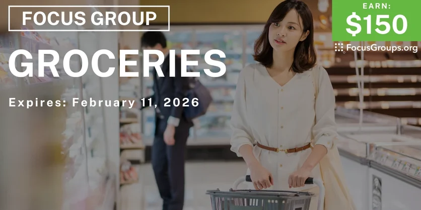 Focus Group in Minneapolis on Groceries - $150 - $150 - 01/19/2026