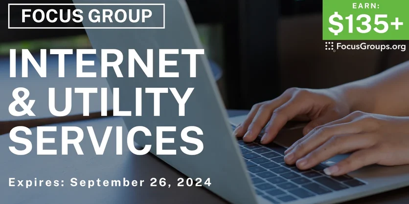 Focus Group in Nashville on Internet & Utility Services - $135-$335 - 09/11/2024