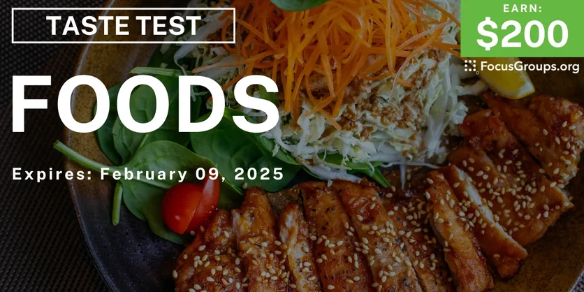 Taste Test in Chicago on Foods - $200 - 01/28/2025