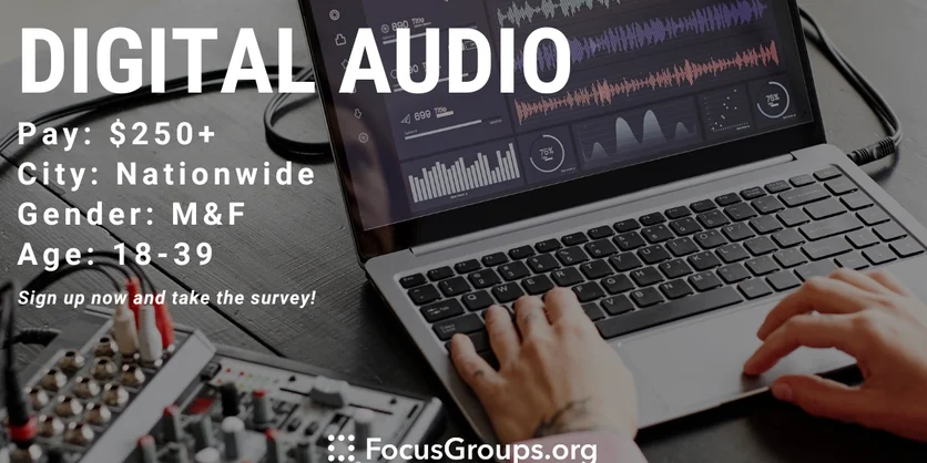 Interview on Digital Audio - $250 and up - 09/13/2023