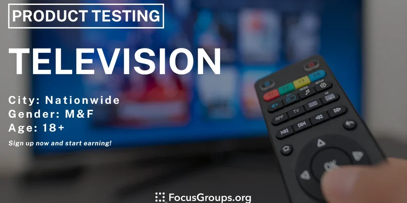 Research Study about TV - Varies - 04/23/2025