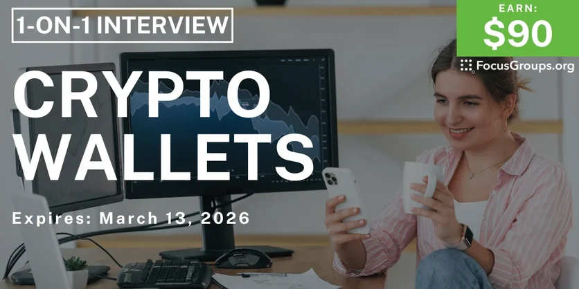 Research Study on Crypto Wallets - $90 - $90 - 03/10/2026
