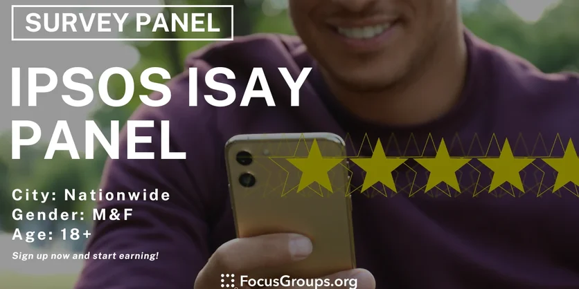 Ipsos iSay Panel - Varies - 01/17/2025