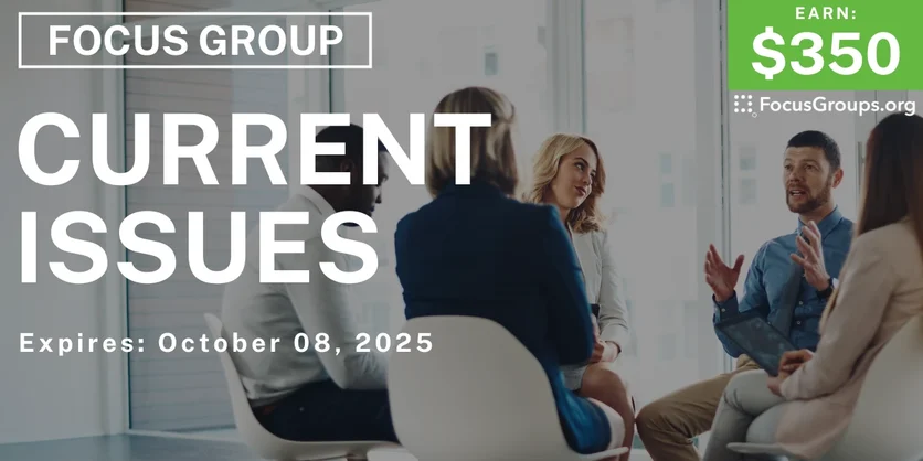 Focus Group in Charlotte on Current Issues - $350 - $350 - 09/26/2025