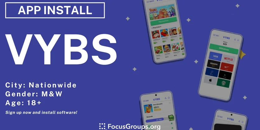 VYBS for Android - Get Paid to Play Games - Varies - 04/10/2025