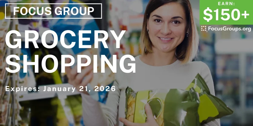 Grocery Shopping Study in Sunnyvale - $150+ - $150-$175 - 01/09/2026