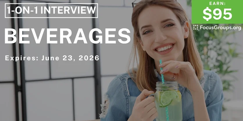 Research Study on Beverages - $95 - $95 - 06/10/2026