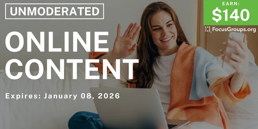 Research Study on Online Content - $140 - $140 - 12/19/2025