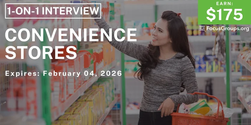 Convenience Store Study in Orlando - $175 - $175 - 01/22/2026