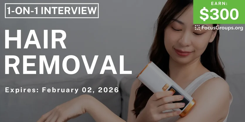 Hair Removal Research Study for Miami Women - $300 - $300 - 01/08/2026