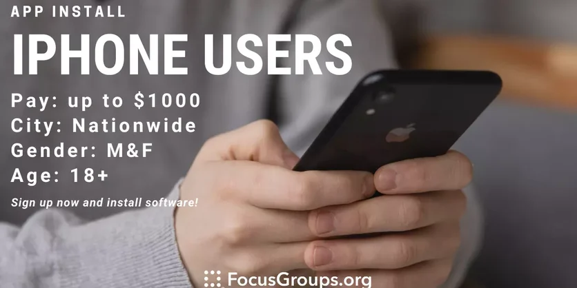Media Rewards iPhone Study - App Install - up to $1000 - 01/30/2023