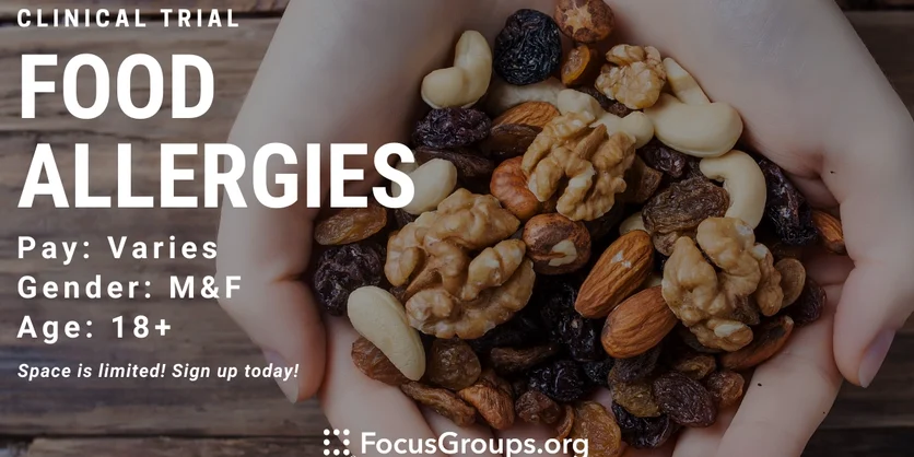 Clinical Trial on Food Allergies - TBD - 11/18/2022