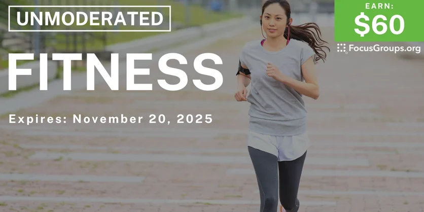 Research Study on Fitness - $60 - $60 - 09/25/2025