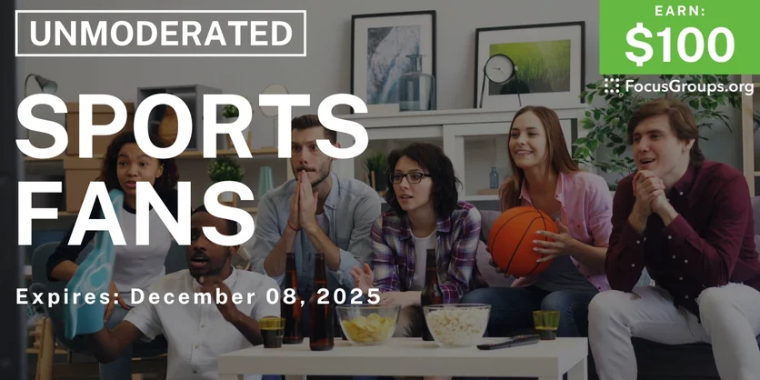 Research Study in St. Louis for Sports Fans - $100 - $100 - 11/26/2025