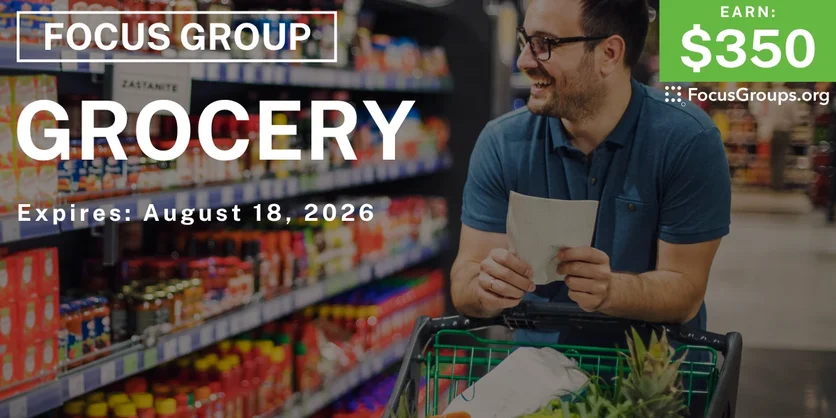 Akron & Cleveland Grocery Focus Group - $350 - $350 - 08/05/2026