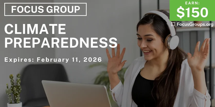 Climate Preparedness Study in Pennsylvania - $150 - $150 - 02/03/2026