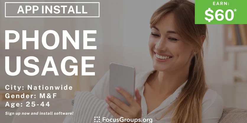 Nielsen Phone Usage Study - $60 p/yr - $60 p/yr - 10/04/2024