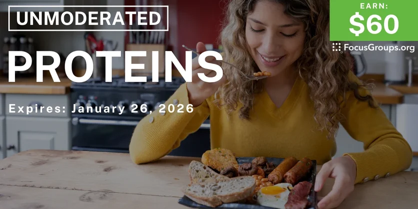 Research Study on Proteins - $60 - $60 - 01/23/2026