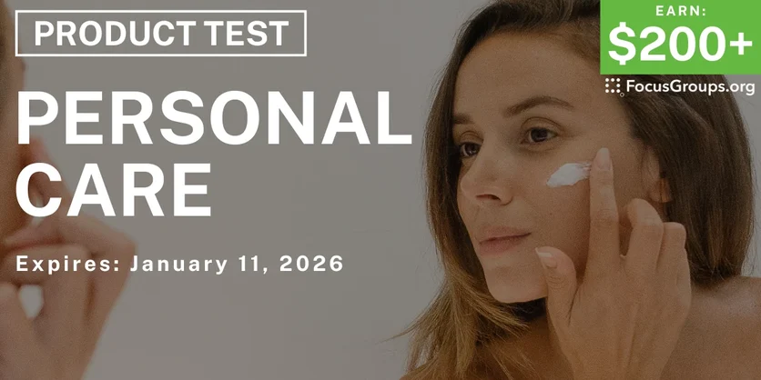 Tampa Personal Care Product Test for Women - $200+ - $200+ - 12/29/2025