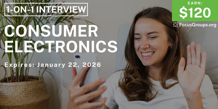 Research Study on Consumer Electronics - $120 - $120 - 01/12/2026