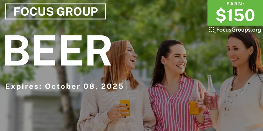 Taste Test in Columbus on Beer - $150 - $150 - 09/26/2025